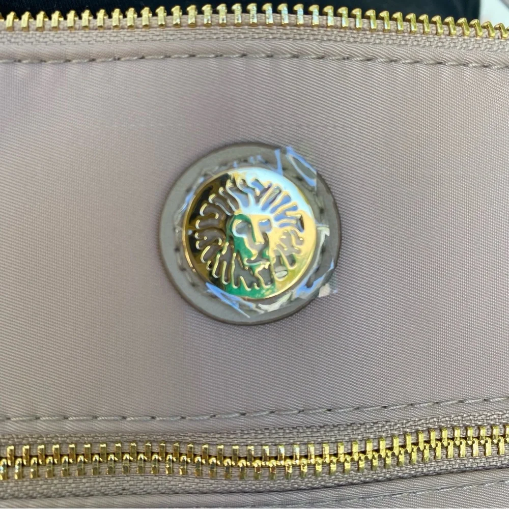 Anne Klein Pink and Gold Crossbody Bag with Adjustable Strap - Picture 3 of 8